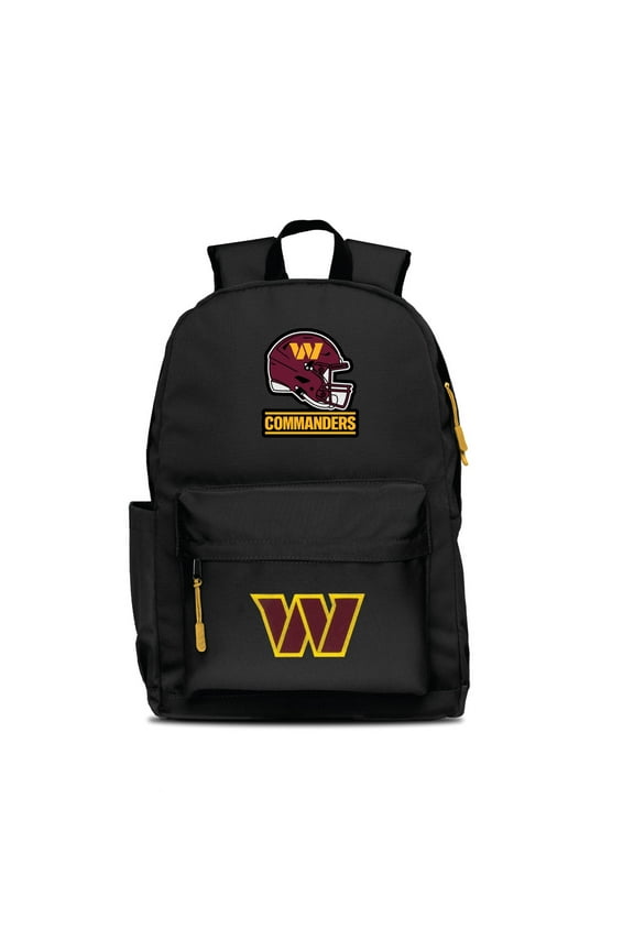 Black Washington Commanders Two Logo Campus Backpack