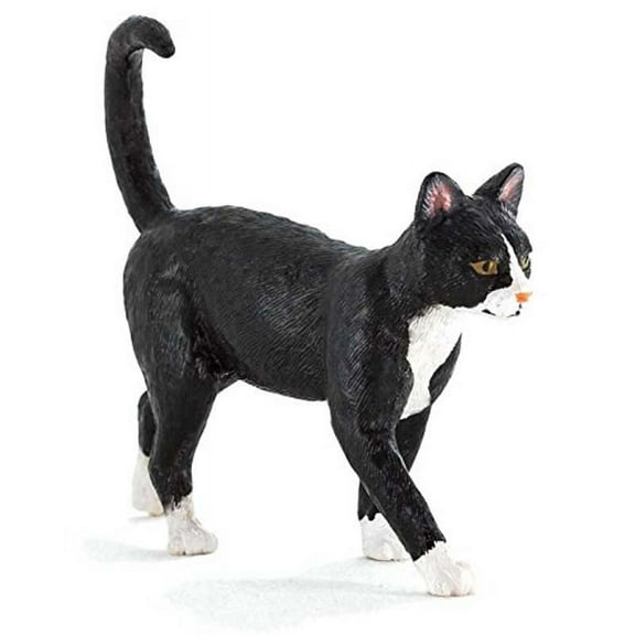 MOJO Cat Black & White Toy Figure