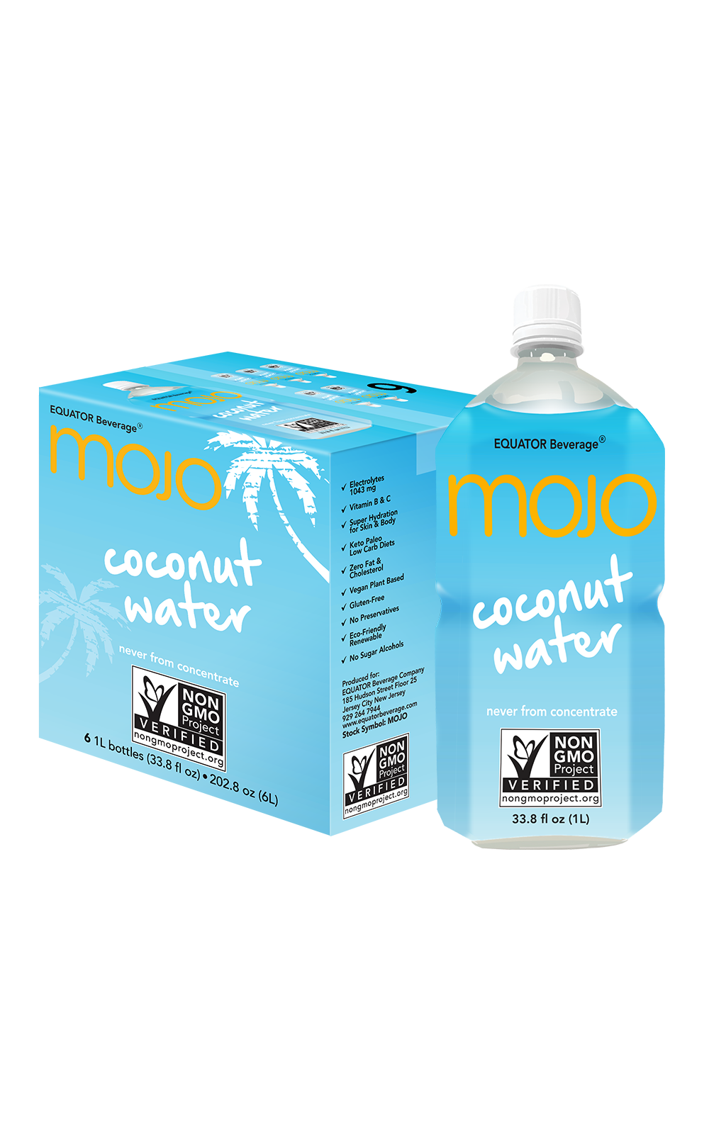 MOJO Coconut Water Hydration & Sports Electrolytes 1043 mg Vitamin