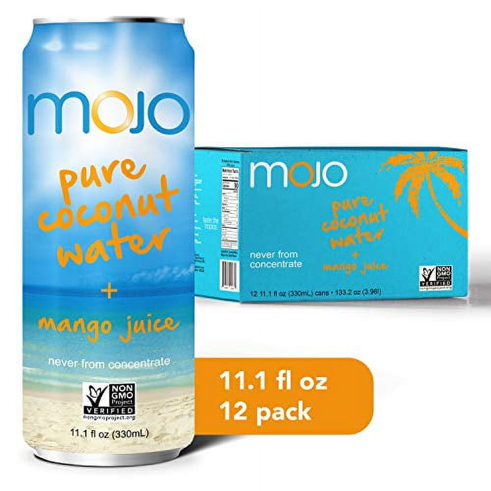 MOJO Coconut Water + Mango (12 Pack) Hydrating Electrolytes Gluten