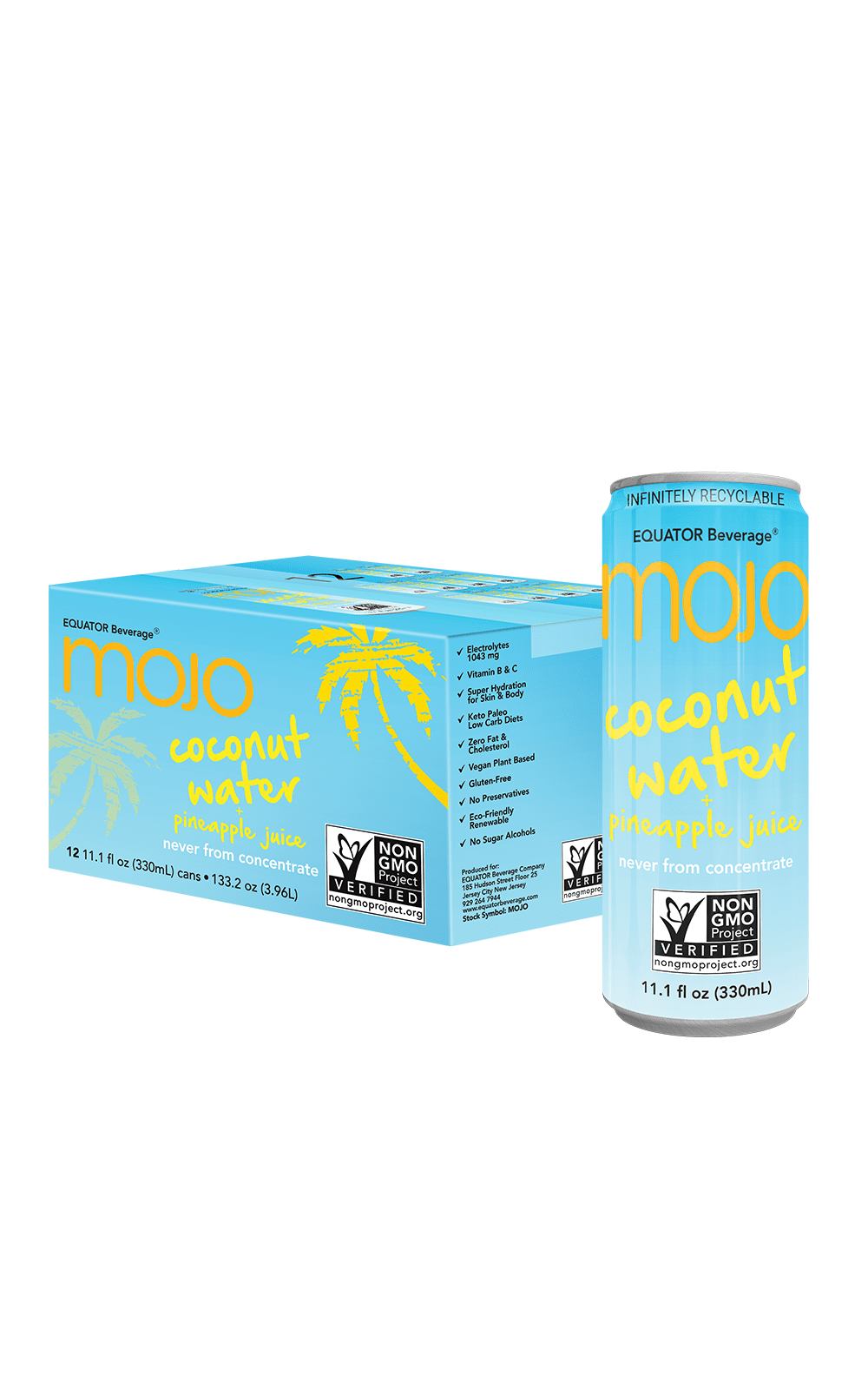MOJO Coconut Water + Pineapple JuiceHydration & Sports Drink