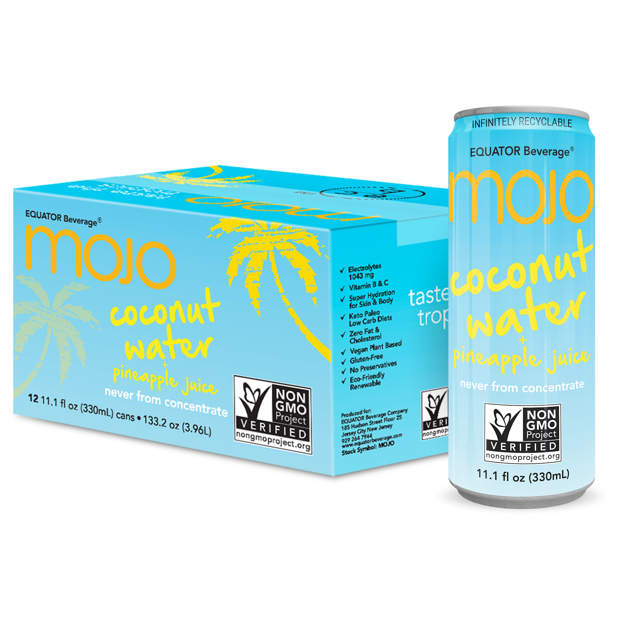 MOJO Coconut Water + Pineapple JuiceHydration & Sports Drink