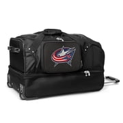MOJO Columbus Blue Jackets Black 27 2-Wheel Drop Bottom Rolling Duffel Bag