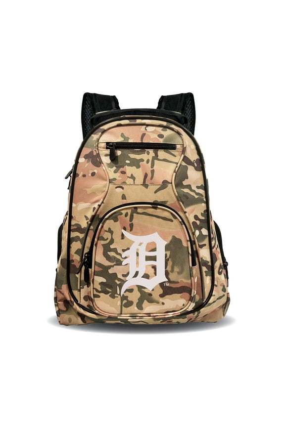 Detroit Tigers 19" Camo Premium Laptop Backpack