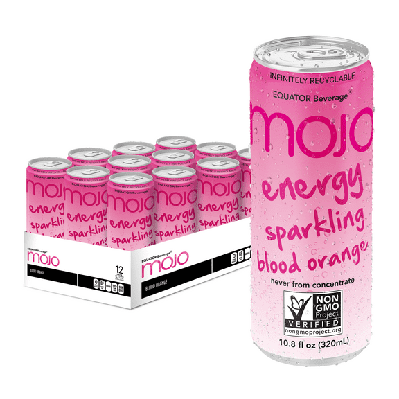 MOJO Energy Sparkling Blood Orange | Hydration Drink & Sports Drink | Electrolytes Beverage 1043 mg | Vitamin B & C | Hydration Drink for Skin & Body | Pre Workout Drink | Post Workout Drink |