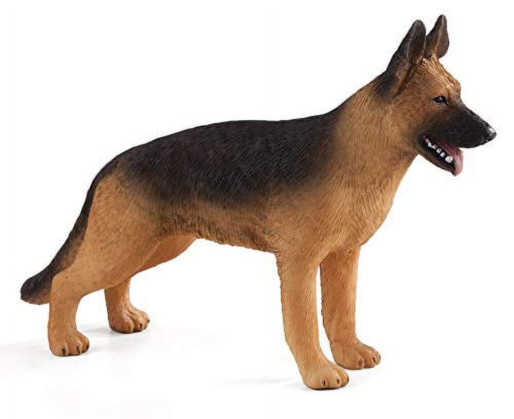 Hand Painted Realistic German Shepherd Dog Figurine Toy