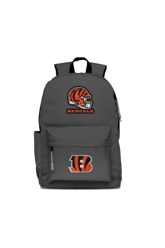 Gray Cincinnati Bengals Two Logo Campus Backpack