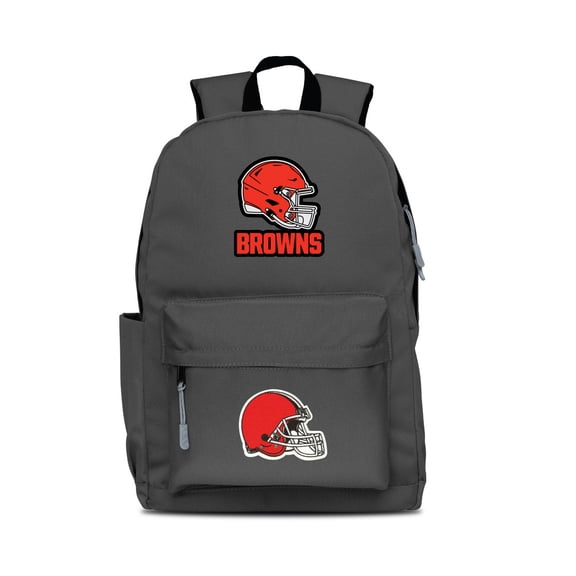 MOJO Gray Cleveland Browns Two Logo Campus Backpack
