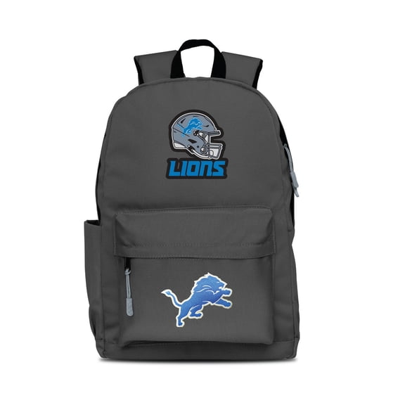 MOJO Gray Detroit Lions Two Logo Campus Backpack