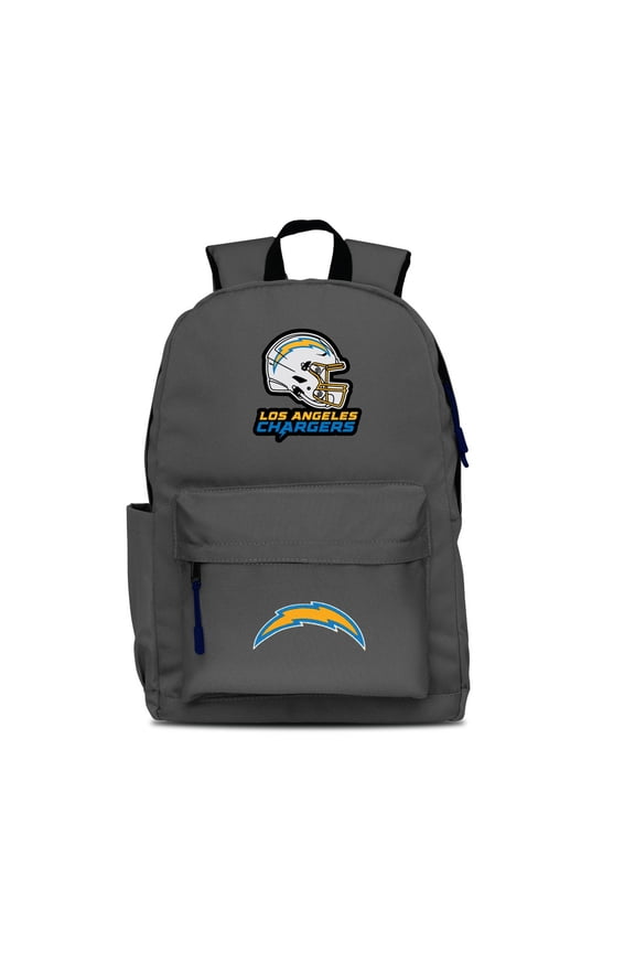 Gray Los Angeles Chargers Two Logo Campus Backpack