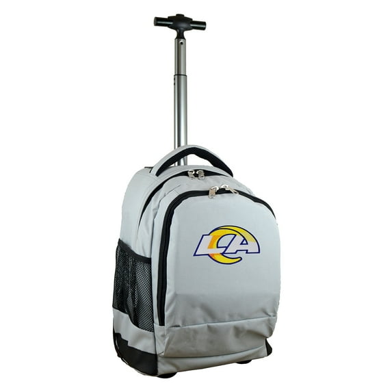MOJO Gray Los Angeles Rams 19'' Premium Wheeled Backpack