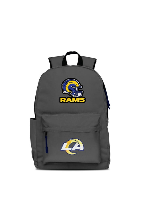 Gray Los Angeles Rams Two Logo Campus Backpack