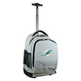 thumbnail image 1 of MOJO Gray Miami Dolphins 19'' Premium Wheeled Backpack, 1 of 6
