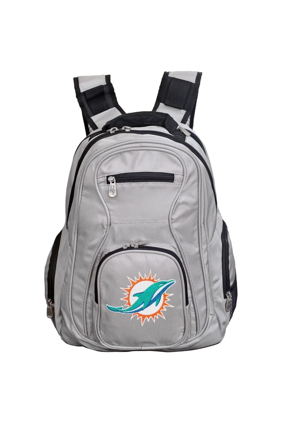 Gray Miami Dolphins Premium Laptop Backpack