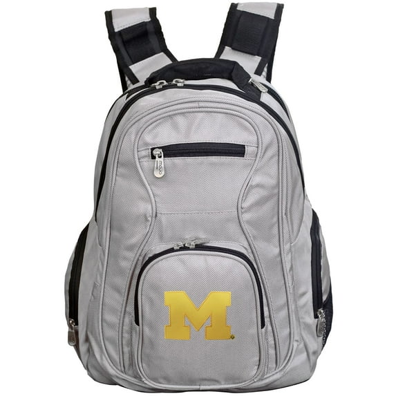MOJO Gray Michigan Wolverines Backpack Laptop