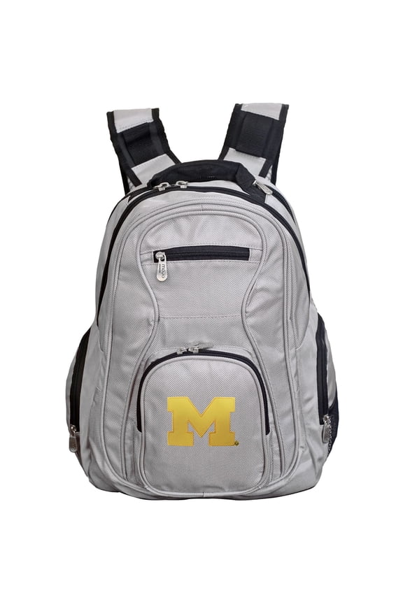 MOJO Gray Michigan Wolverines Backpack Laptop