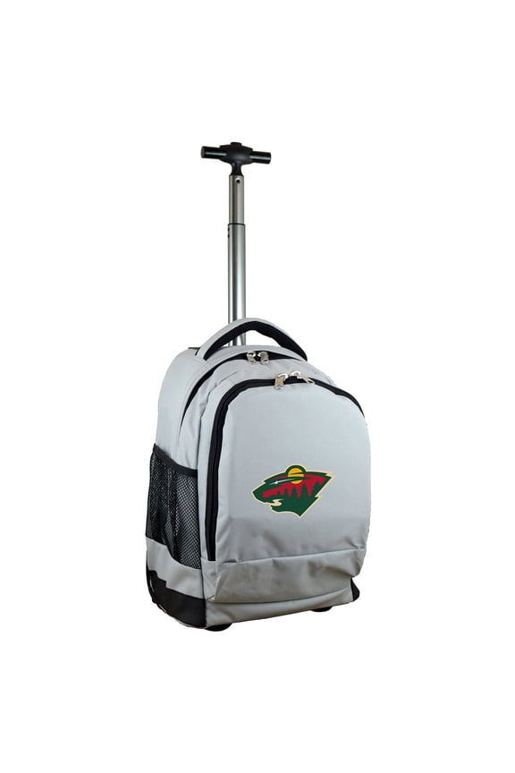 Gray Minnesota Wild 19'' Premium Wheeled Backpack
