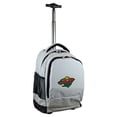 thumbnail image 1 of MOJO Gray Minnesota Wild 19'' Premium Wheeled Backpack, 1 of 6
