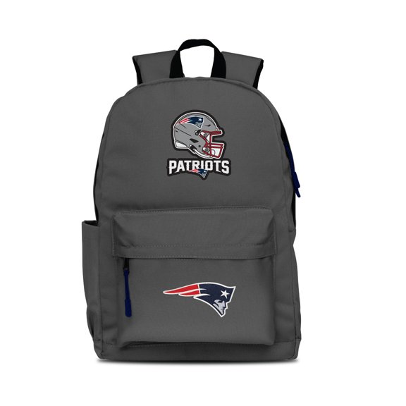 MOJO Gray New England Patriots Two Logo Campus Backpack