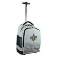 thumbnail image 1 of MOJO Gray New Orleans Saints 19'' Premium Wheeled Backpack, 1 of 6