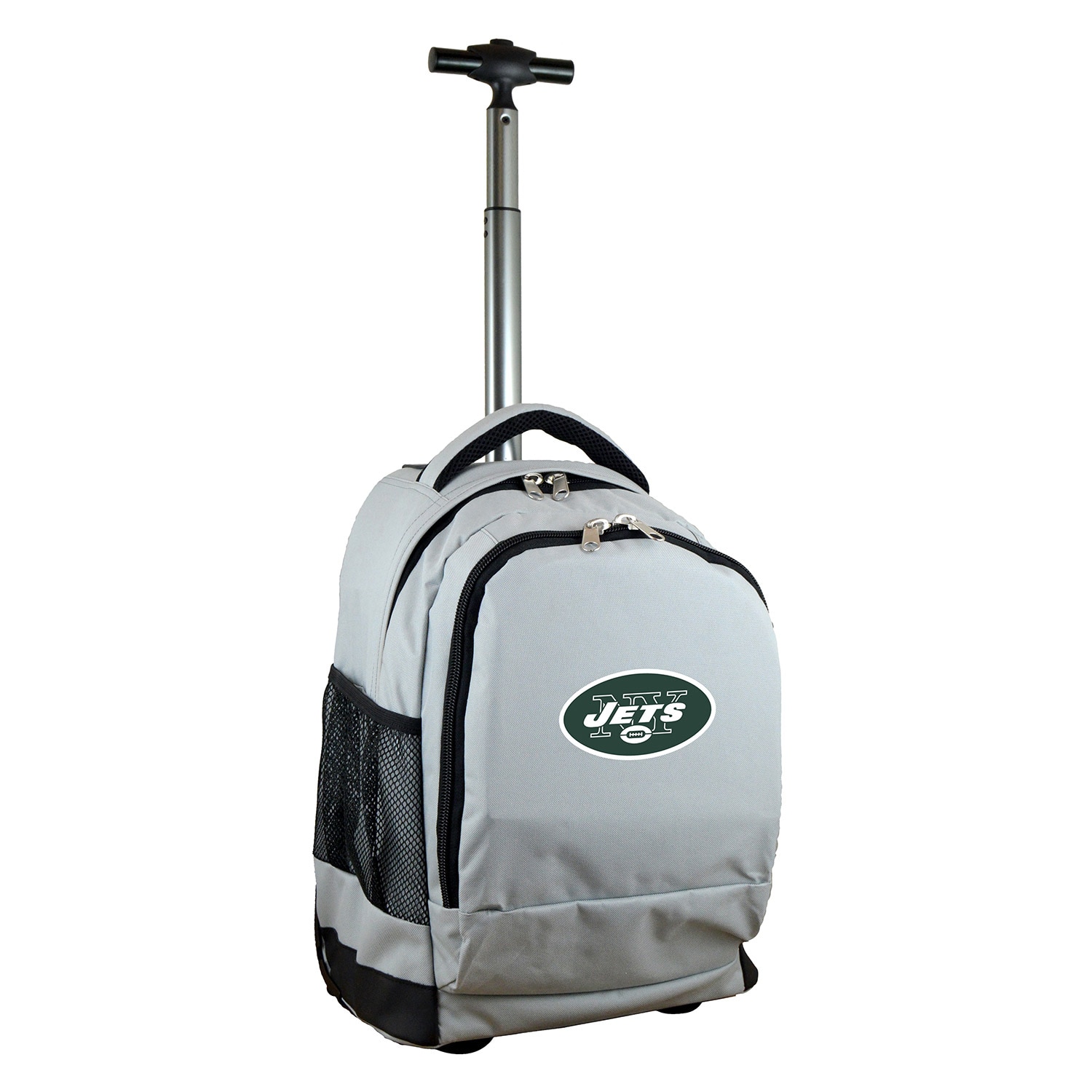 MOJO Gray New York Jets 19'' Premium Wheeled Backpack - image 1 of 6