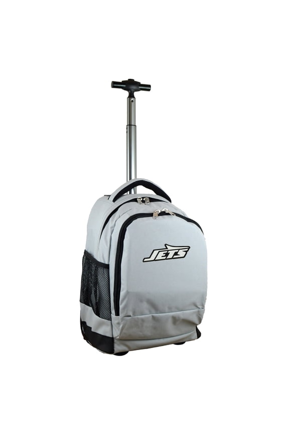 MOJO Gray New York Jets 19'' Premium Wheeled Backpack