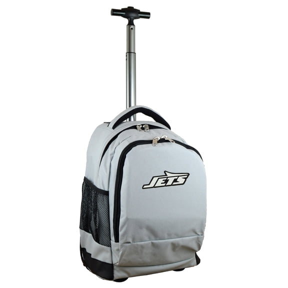 MOJO Gray New York Jets 19'' Premium Wheeled Backpack