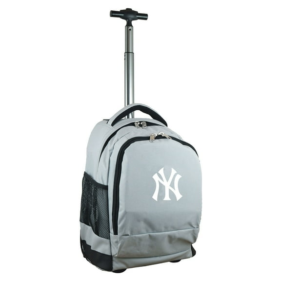 MOJO Gray New York Yankees 19'' Premium Wheeled Backpack