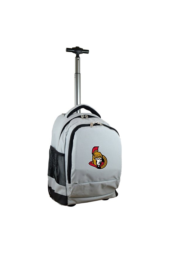 MOJO Gray Ottawa Senators 19'' Premium Wheeled Backpack