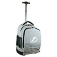 thumbnail image 1 of MOJO Gray Tampa Bay Lightning 19'' Premium Wheeled Backpack, 1 of 6