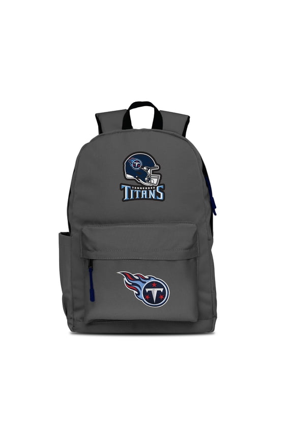 Gray Tennessee Titans Two Logo Campus Backpack