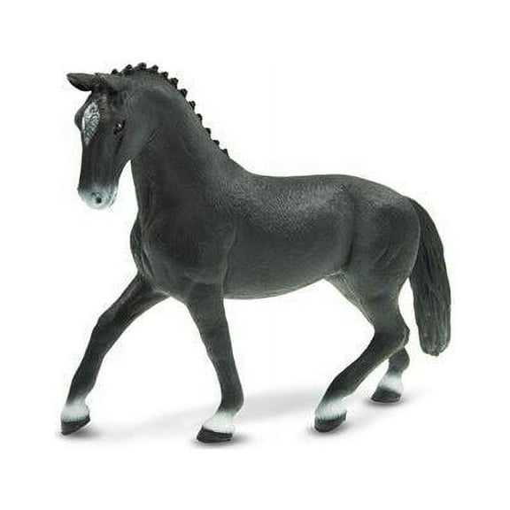 MOJO Hanoverian Foal Black Colored Realistic Equestrian Horse Club Hand Painted Toy Figurine