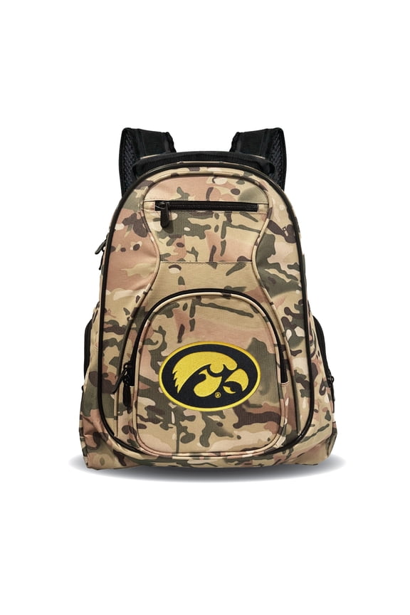 Iowa Hawkeyes 19" Camo Premium Laptop Backpack