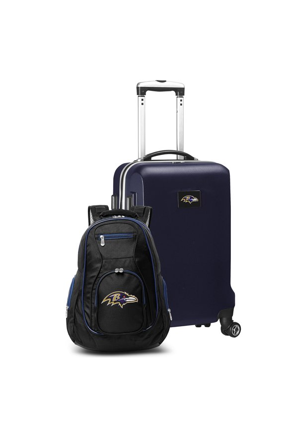 MOJO Navy Baltimore Ravens 2-Piece Backpack & Carry-On Set