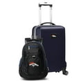 thumbnail image 1 of MOJO Navy Denver Broncos 2-Piece Backpack & Carry-On Set, 1 of 1