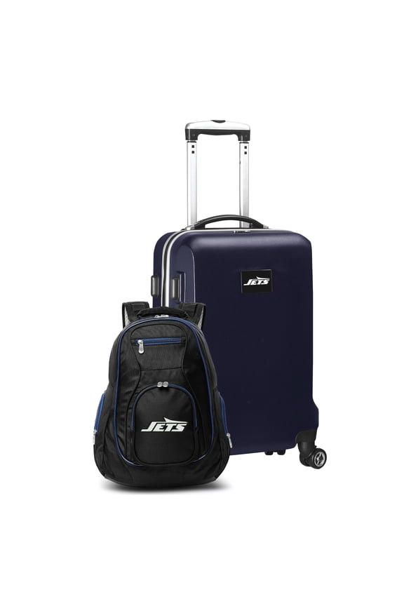 MOJO Navy New York Jets 2-Piece Backpack & Carry-On Set