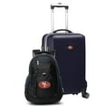 thumbnail image 1 of MOJO Navy San Francisco 49ers 2-Piece Backpack & Carry-On Set, 1 of 1