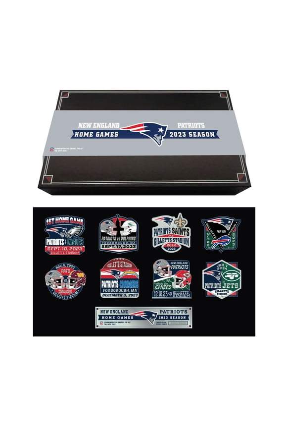 New England Patriots 2023 Game Day Pin Collector Set