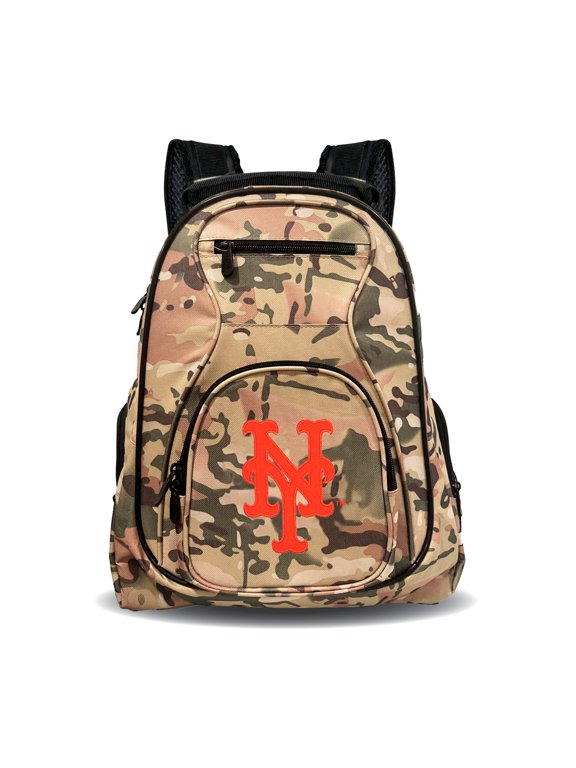 New York Mets 19" Camo Premium Laptop Backpack