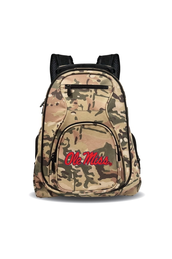 Ole Miss Rebels 19" Camo Premium Laptop Backpack