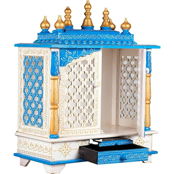 MOJO PANDA Wooden Temple/Home Temple/Pooja Mandir/Pooja Mandap/Temple for Home
