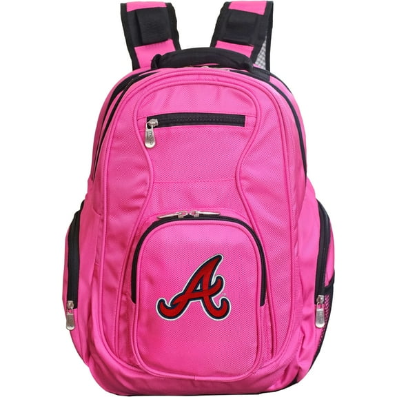 MOJO Pink Atlanta Braves Backpack Laptop