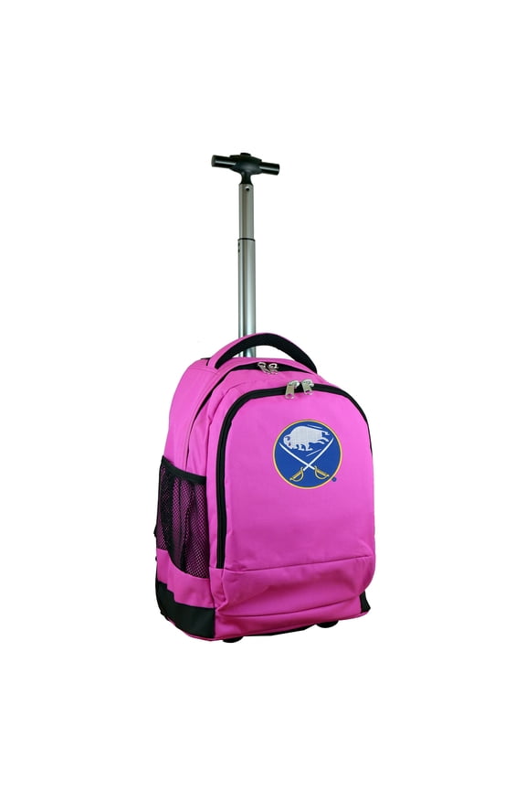 Pink Buffalo Sabres 19'' Premium Wheeled Backpack