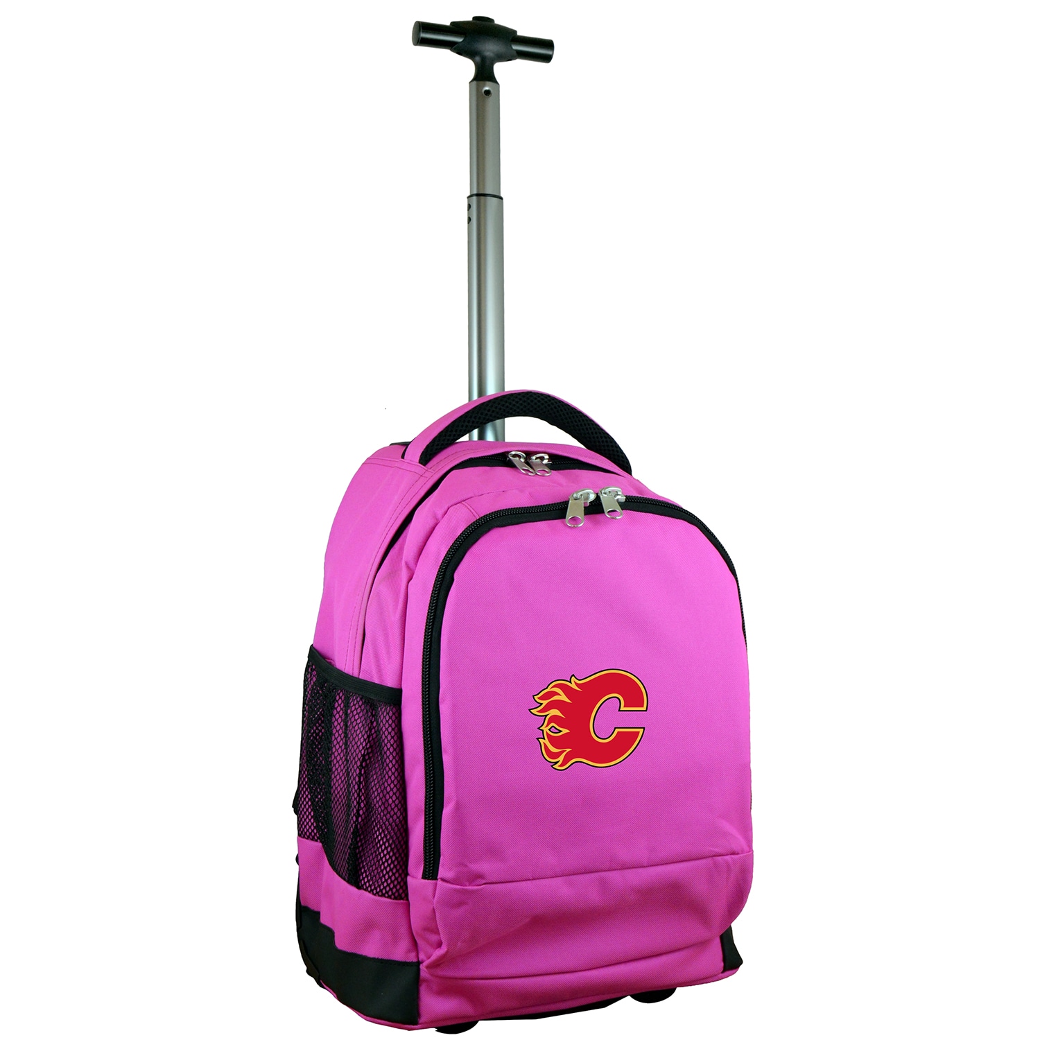 MOJO Pink Calgary Flames 19'' Premium Wheeled Backpack - image 1 of 7