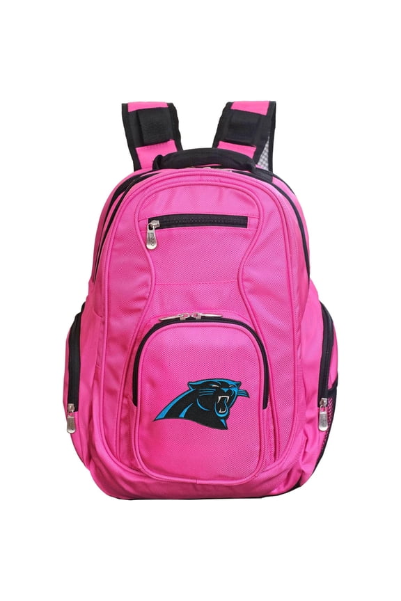 Pink Carolina Panthers Premium Laptop Backpack