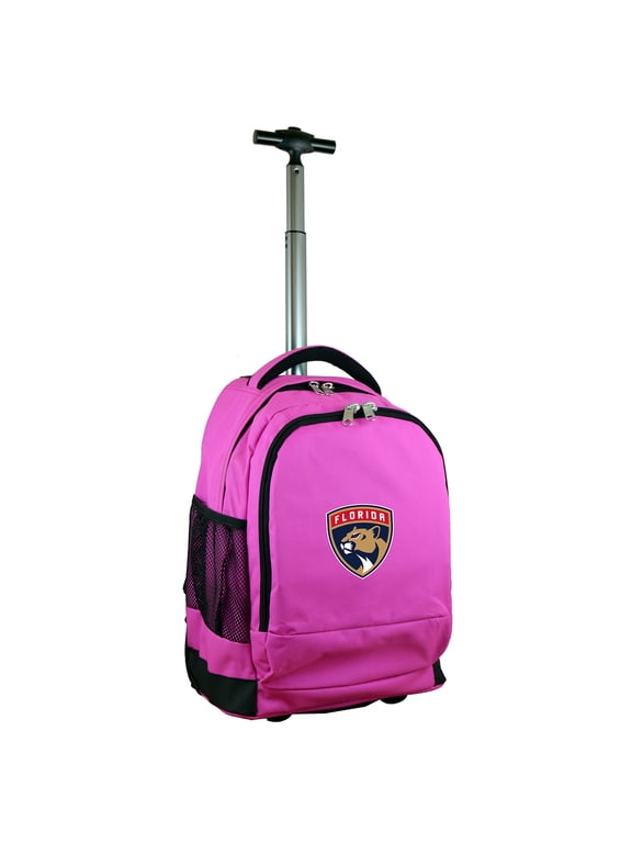Pink Florida Panthers 19'' Premium Wheeled Backpack