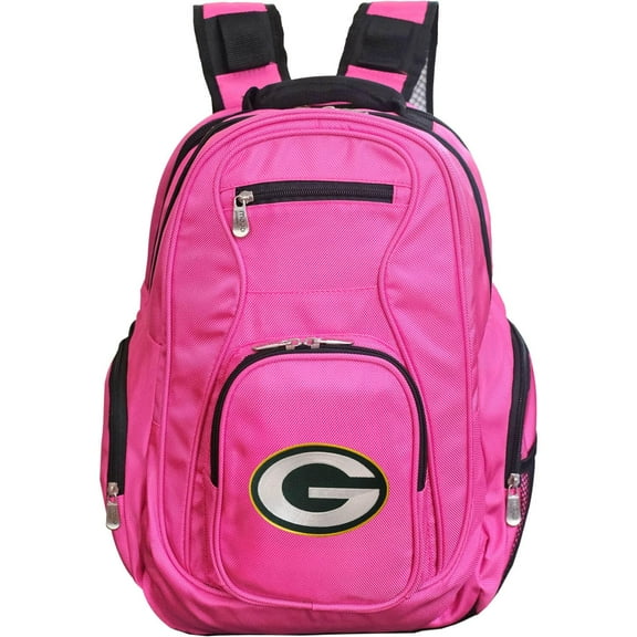 MOJO Pink Green Bay Packers Premium Laptop Backpack