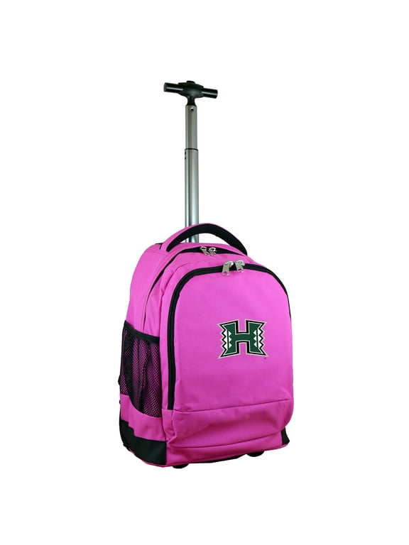 MOJO Pink Hawaii Warriors 19'' Premium Wheeled Backpack