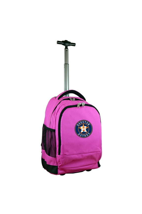 MOJO Pink Houston Astros 19'' Premium Wheeled Backpack