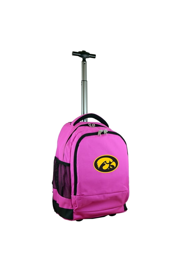 Pink Iowa Hawkeyes 19'' Premium Wheeled Backpack